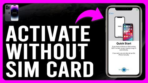 How to Setup or Activate iPhone Without SIM Card .